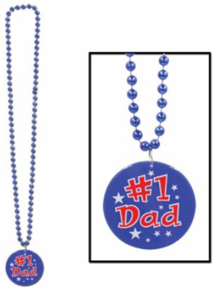 Father's Day #1 Dad Beaded Necklace