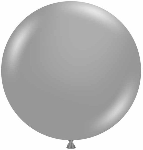 Tuftex 36" Latex Balloon Silver