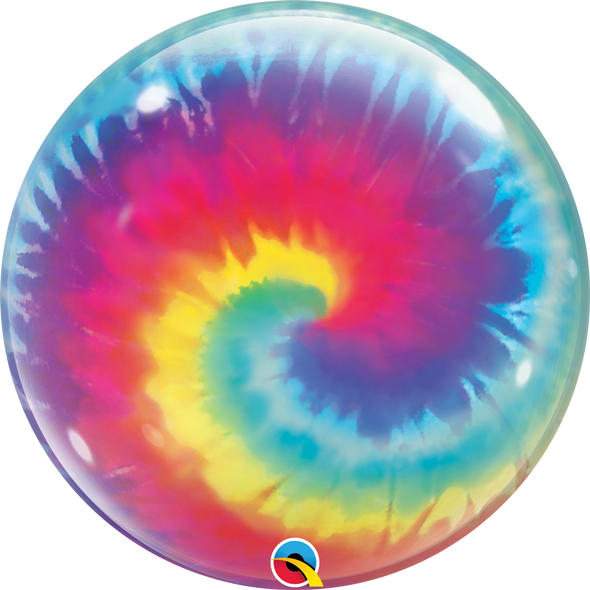 22" Tie-Dye Swirls Bubble Balloon