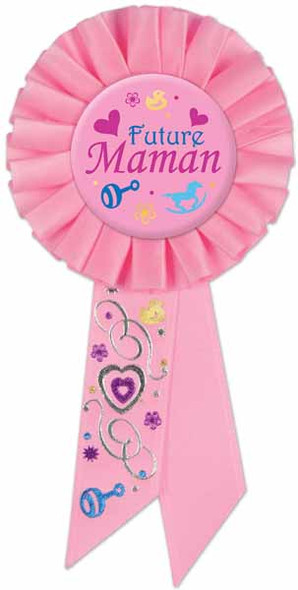 Mother To Be Ribbon Rosette in French