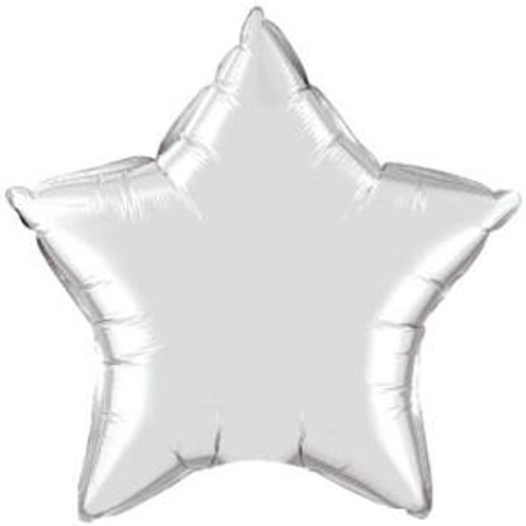 Jumbo Silver Star Foil Balloon