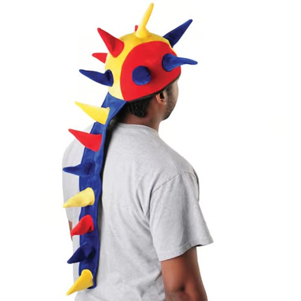 Multi-Color Spiked Dragon Tail Hat For Adults