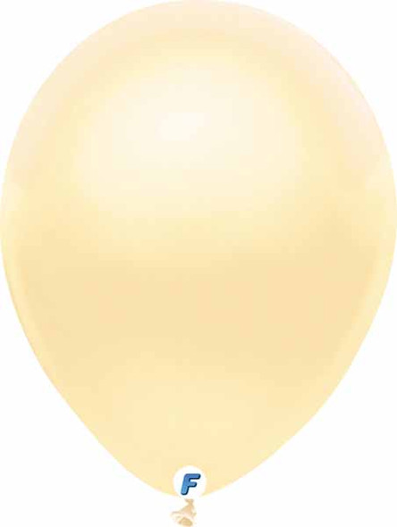 15pk of pearl ivory 12" latex balloons