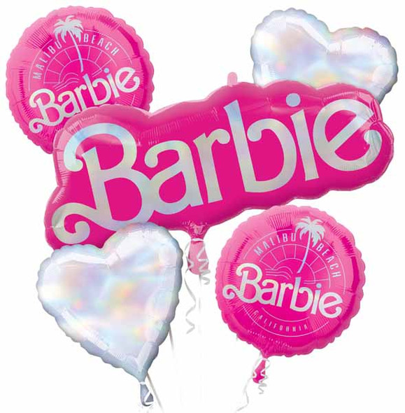 Barbie Foil Balloon Bouquet