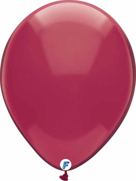 15pk of burgundy 12" latex balloons