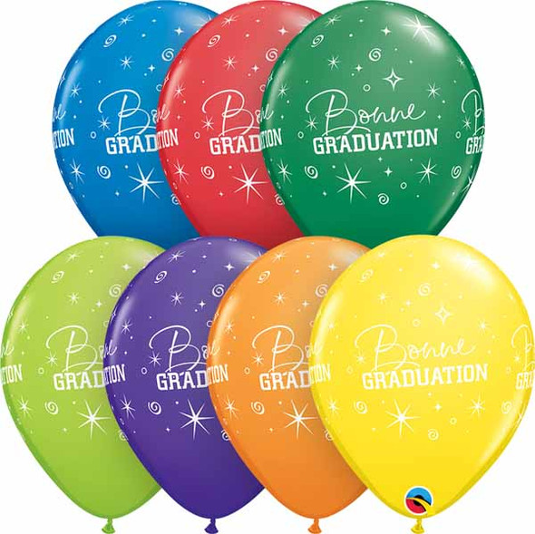 French Graduation Balloons Multi Colors