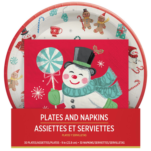 Christmas Plates & Napkins Value pack