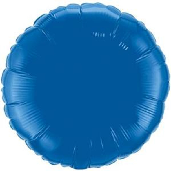 18" Round Dark Blue Foil Balloon