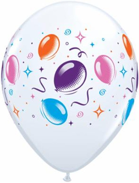 Colorful Balloons & Streamers Latex Balloons