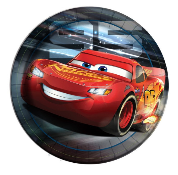 Lightning McQueen Cars Party Plates