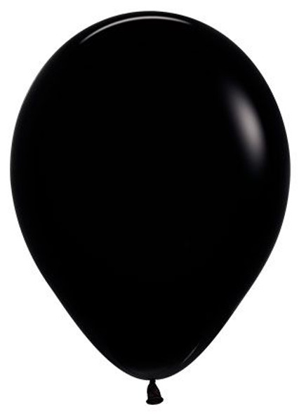 Sempertex 11" Fashion Black Latex Balloon