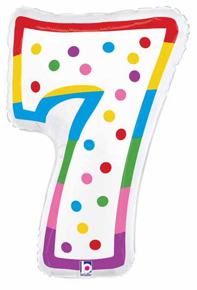 Birthday Candle Seven Supershape Foil Balloon