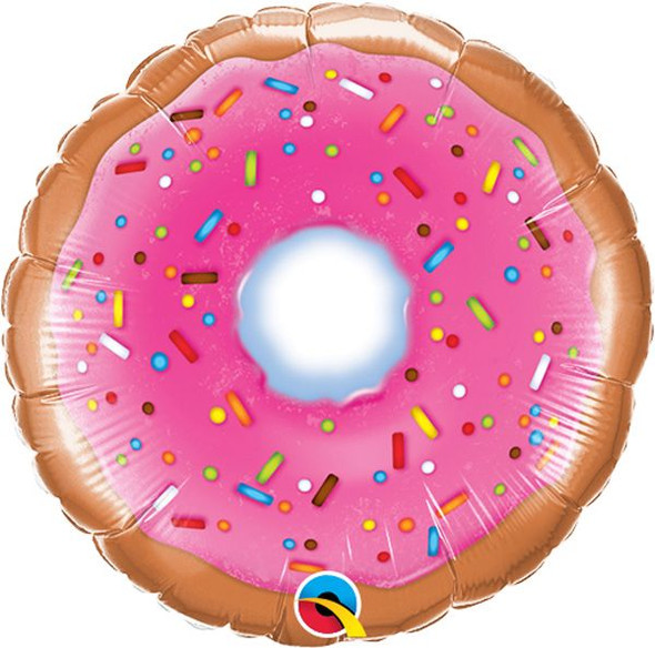 Donut 9" Round Foil Balloon Air-Fill Only