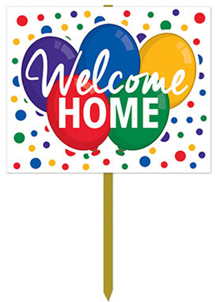 welcome home yard sign