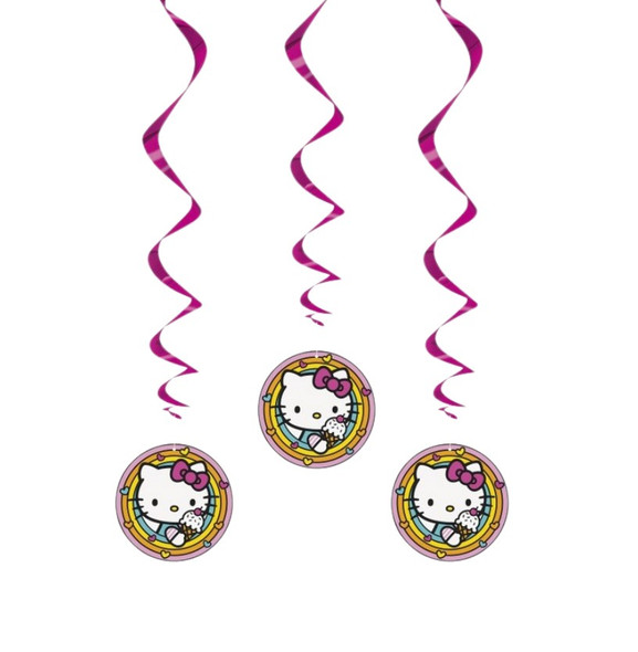 Hello Kitty and Friends 26" Hanging Swirl Decorations 3/CT