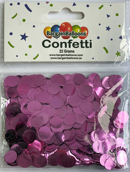 Round Balloon Confetti Dots 22 Grams Foil Pink 1CM-Round