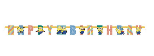 Despicable Me Minions "Happy Birthday" Jointed Banner 6.5 ft