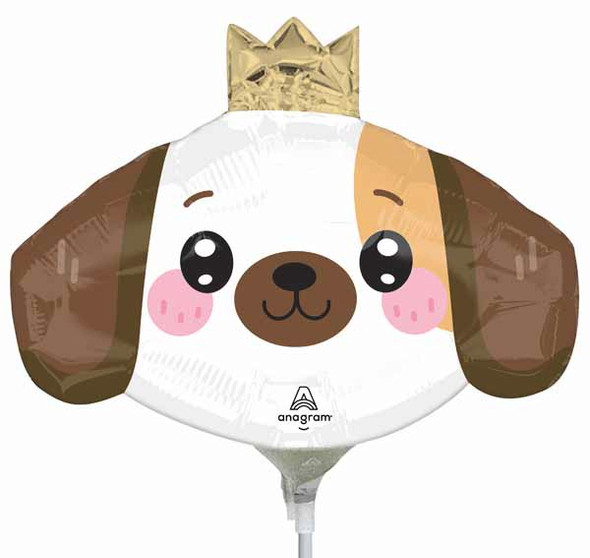 Mini Airfill Kawaii Puppy Dog Foil Balloon Mini Airfill Kawaii Puppy Dog Foil Balloon