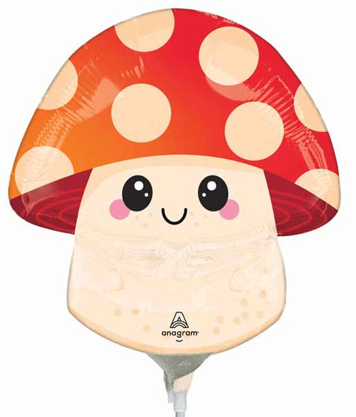 Airfilled Truffle Mushroom Foil Balloon Mini Shape Airfilled Truffle Mushroom Foil Balloon Mini Shape