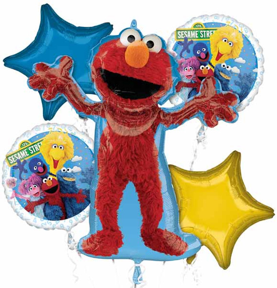Elmo sesame street foil balloon bouquet big bird grover party decor Elmo sesame street foil balloon bouquet big bird grover party decor
