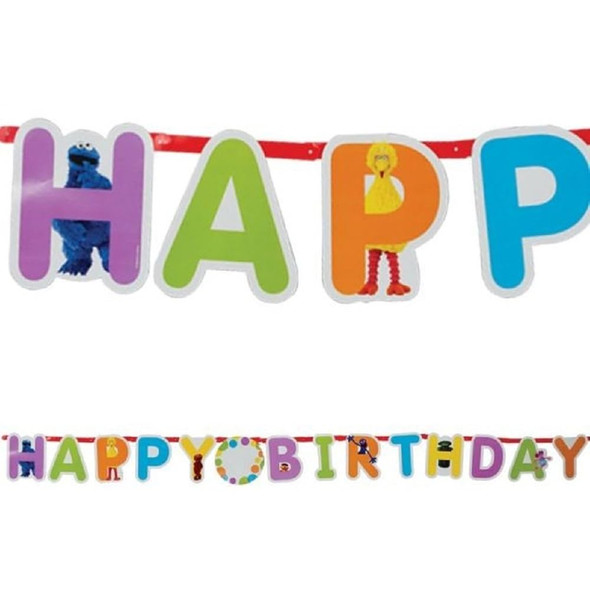 Sesame street add-an-age jumbo letter banner kit Happy Birthday Sesame street add-an-age jumbo letter banner kit Happy Birthday