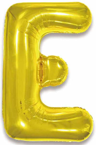 Gold Foil Balloon Letter E Gold Foil Balloon Letter E