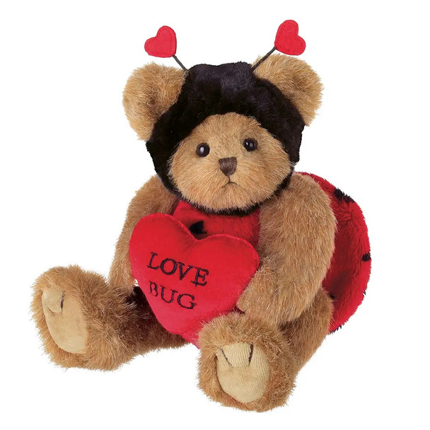 The Bearington Collection Valentine Love Bug The Teddy Bear Stuffed Animal Plush