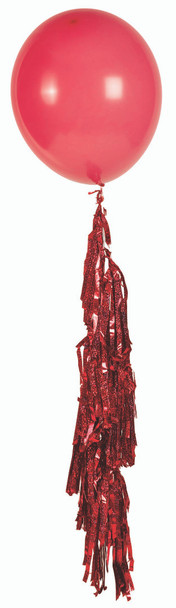 6 feet Red 8" Tassels for Balloons