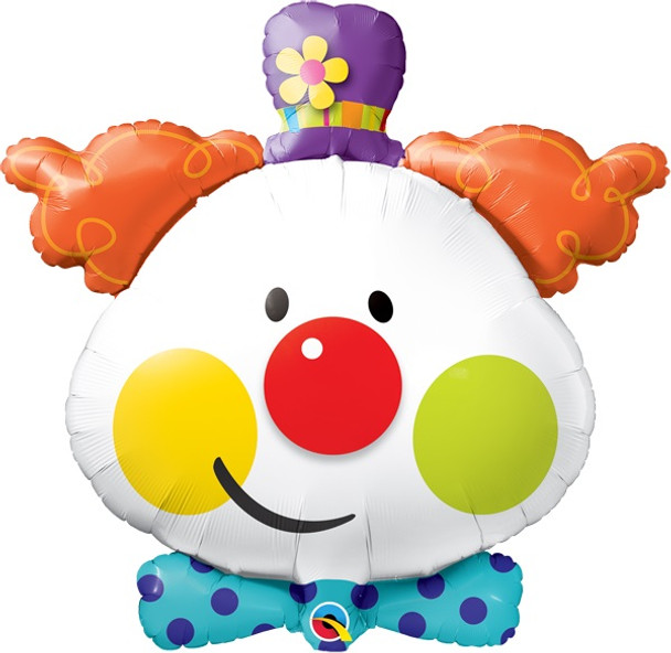 36" Colorful Clown Foil Jumbo Balloon