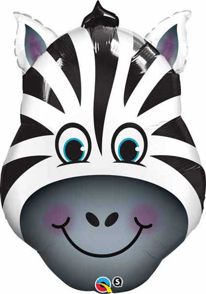 Zany Zebra Jumbo Sized Foil Balloon