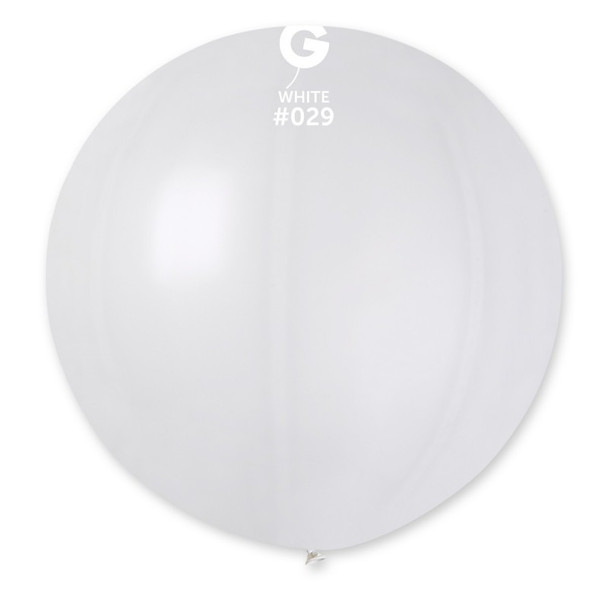 Large Metallic White Premium Quality Latex Balloon