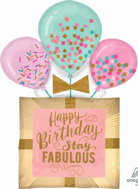 Supershape Fabulous Birthday Foil Balloon