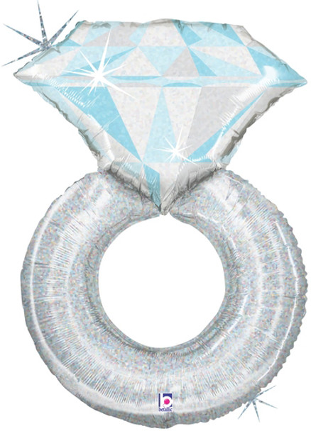 Small Diamond Ring Foil Balloon