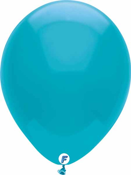 100 Pack Of 12" Turquoise Balloons