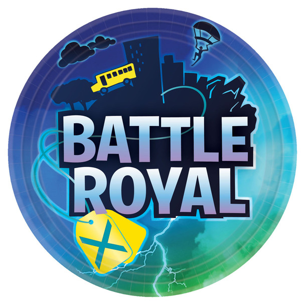 Battle Royal Gaming Birthday Party Dinner Plates 8 Pack