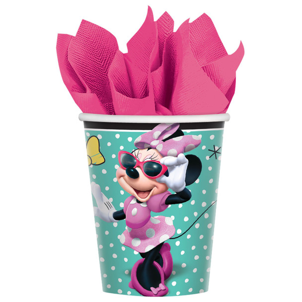 Disney Minnie Mouse Birthday Party Paper 9 oz Tumbler Cups 8 Pack