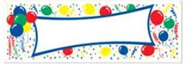 Blank Customizable Plastic Reusable Party Jumbo Sign Banner