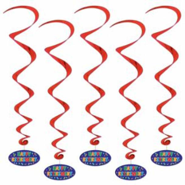 Happy Retirement Whirls Party Decor