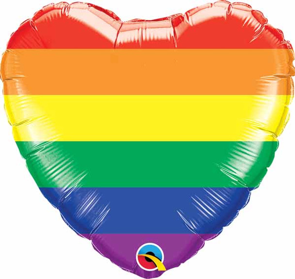 Heart Shaped Rainbow Balloon