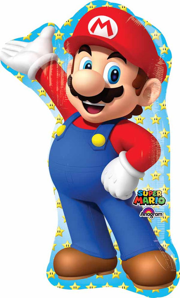 Bright Tall Mario Cartoon Balloon