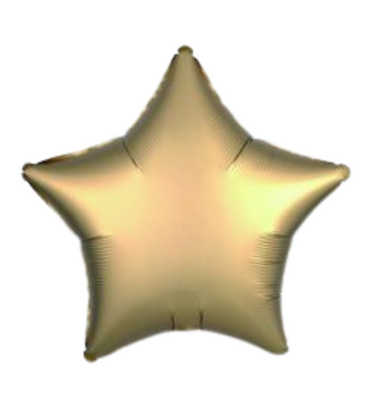 19" Chrome Gold Star Shape Foil Mylar Balloon Party Decor