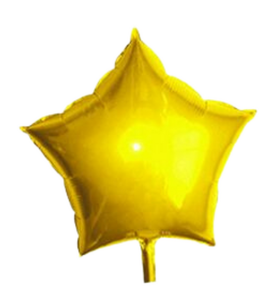 19" Gold Star Shape Foil Mylar Balloon Party Decor