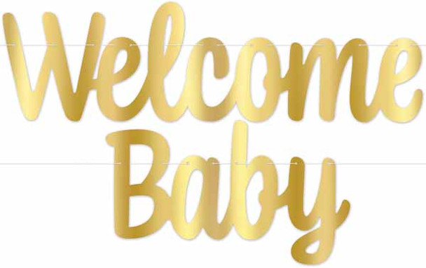 Welcome Baby Letter Streamer