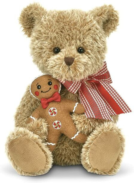 The Bearington Collection Ginger And Brad Gingerbread Bear Plush Stuffed Animal