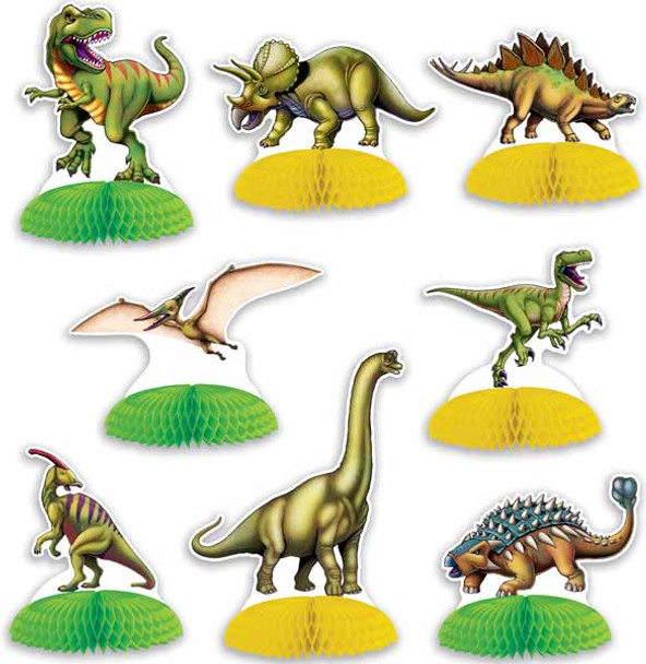 Dino Mini Party Table Centerpieces 8 Pack