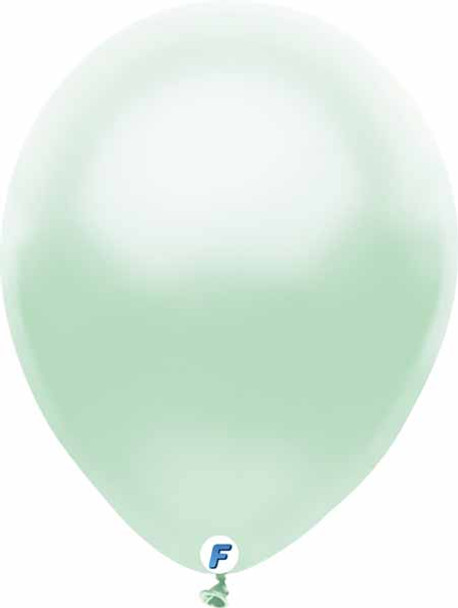 100 Pack Of 12" Pearl Mint Green Balloons