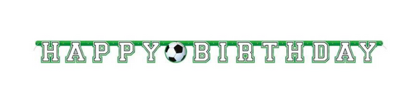 Soccer Theme Birthday Party Banner