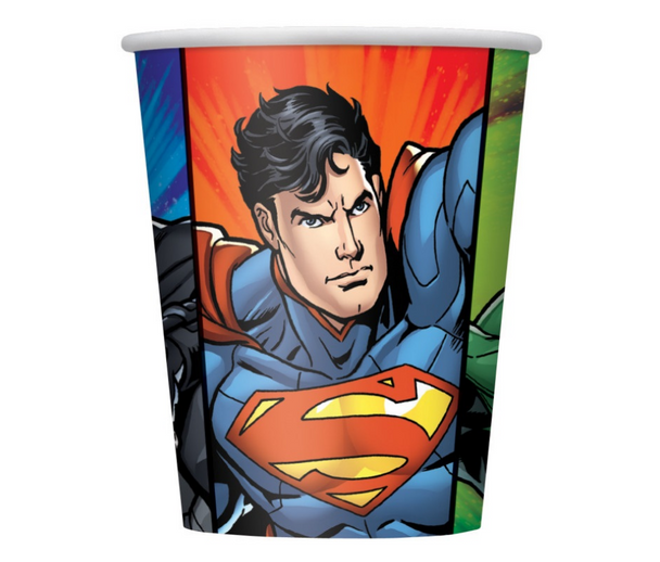 Justice League Party Paper Cups 8pk