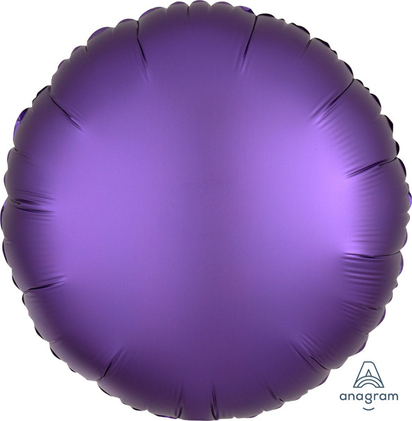 Purple Royale Round Satin Balloon