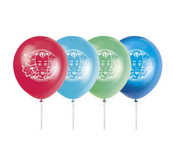 8pk Of PJ Masks Latex Balloons